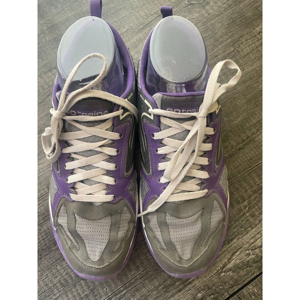 Skechers Go Train purple rare 2012 13507 resalyte sneaker sz 8.5